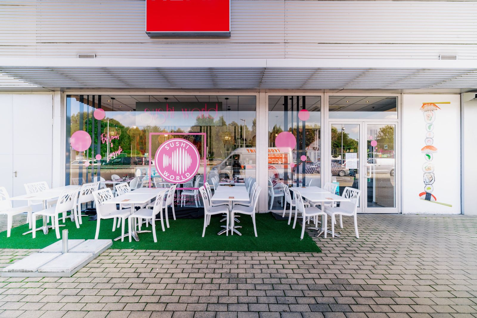 Sushi world storefront